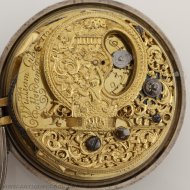 Antique silver verge dutch pocket watch by William Gib, Rotterdam, nr 1325
