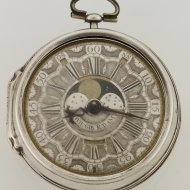 Antique silver verge dutch pocket watch by William Gib, Rotterdam, nr 1325