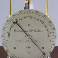 Electrical chronometer from Professor Jacques Arsne d'Arsonval d'Arsonval, made by Charles Verdin.