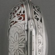 Silver quarter repeating pair case vergewatch, signed: 'Paine, London'. Engraved and open-worked cases. ca. 1740.