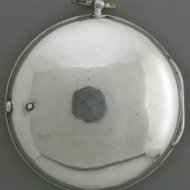 Silver paircased verge watch with date, signed: 'Beefield, London'. 1787