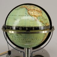 German electrical globe clock, interbellum, ca 1930