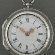 8-Day german silver pair case verge watch by 'G.W. Bolte, Rinteln' ca 1750