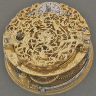 Silver Dutch pair case verge watch, signed: 'Jan Gobels, Amsterdam'. ca 1700.