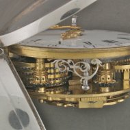 Silver Dutch pair case verge watch, signed: 'Jan Gobels, Amsterdam'. ca 1700.