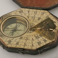 Large pocket sundial from Nicolas Bion in original box.