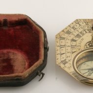 Large pocket sundial from Nicolas Bion in original box.