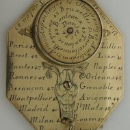 Large pocket sundial from Nicolas Bion in original box.