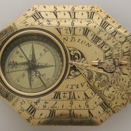 Large pocket sundial from Nicolas Bion in original box.