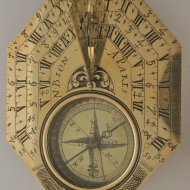 Large pocket sundial from Nicolas Bion in original box.