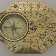 Large pocket sundial from Nicolas Bion in original box.