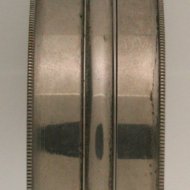 French nickle pocket sundial with thermometer.