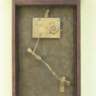 Austian small wallclock with fisher automation.