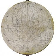 Tin plate of an 17th or 18th century astrolabe.