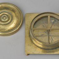 Brass German sundial, signed 'T.FVCHS', ca 1600