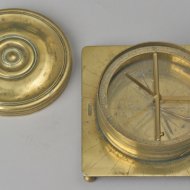 Brass German sundial, signed 'T.FVCHS', ca 1600