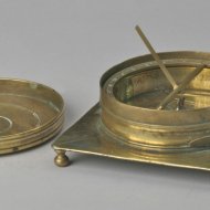 Brass German sundial, signed 'T.FVCHS', ca 1600