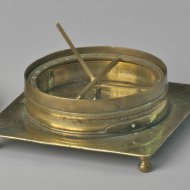 Brass German sundial, signed 'T.FVCHS', ca 1600