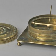 Brass German sundial, signed 'T.FVCHS', ca 1600