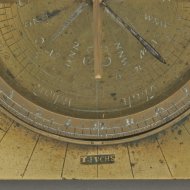 Brass German sundial, signed 'T.FVCHS', ca 1600