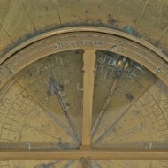 Brass German sundial, signed 'T.FVCHS', ca 1600