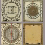 Ivory Dieppe diptych sundial, France 2nd half 17th century.