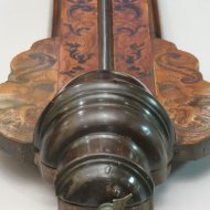 Early rare english 'Queen Anne' portable seaweed barometer, unsigned, circa 1700-1710.