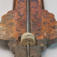 Early rare english 'Queen Anne' portable seaweed barometer, unsigned, circa 1700-1710.