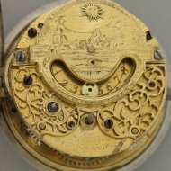 Early 18th century Dutch (Zeeland) pair case pocket watch by 'Jan Verhoeven. Sommelsdijk, nr. 1802'