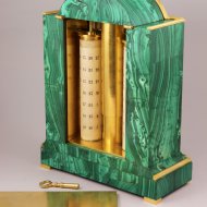 Russian Julian and Gregorian Calendarium Perpetuum (Calendrier Perptuel, Calendar) in malachite.