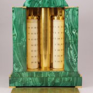 Russian Julian and Gregorian Calendarium Perpetuum (Calendrier Perptuel, Calendar) in malachite.