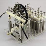 Wimshurst electric machine with 20 condensations (Leyden jars)