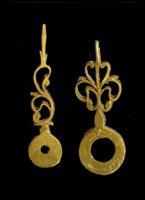 length of hands (hart to top): minute/hour: 19/16 mm. Set Nr 7, gilded. Price per set.