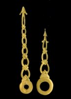 length of hands (hart to top): minute/hour: 45/32 mm. Set Nr 13, gilded. Price per set.