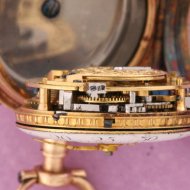 3 Color Gold Quarter bell-striking verge watch. ca 1780 by  'Isaac Soret & Fils'