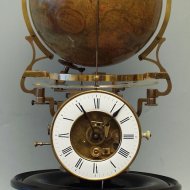 pendule Cosmographique 'Mouret de Ch. Henard & Cie a Paris' with world globe on top.