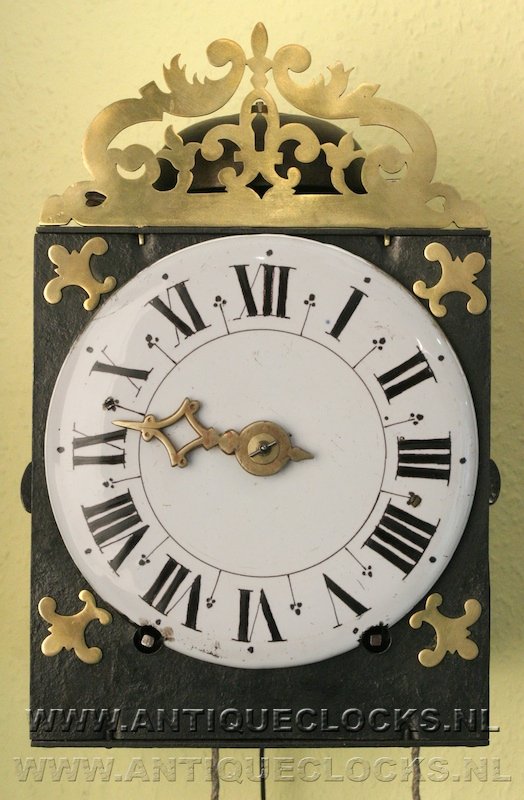Morbier clock from the Haute Marne. Earthward dial plate, 
